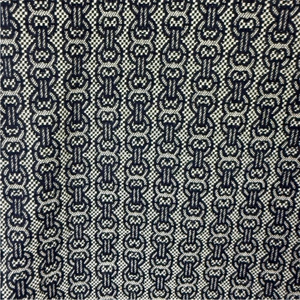 Tory Burch Navy Blue Jacquard Skirt Size 12
